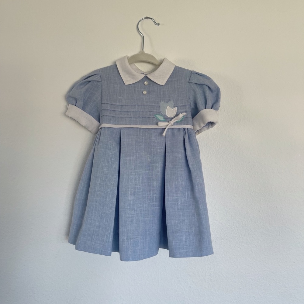 Vintage blue toddler dress 2T